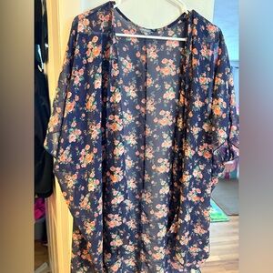 Charlotte Russe Navy Floral Lightweight Shull